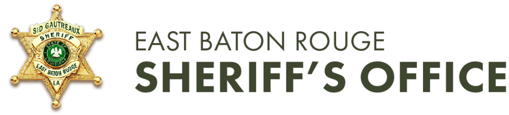 East Baton Rouge Sheriff’s Office badge with text, City of St. George, LA on white background.