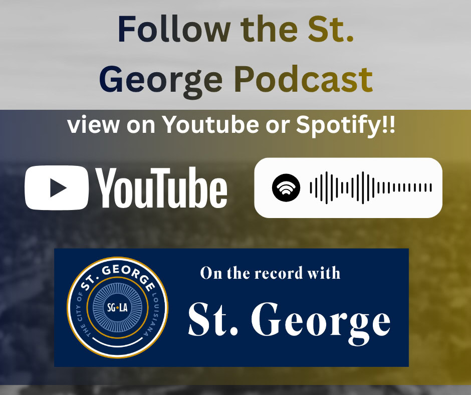 St. George Podcast on YouTube & Spotify—follow our new socials for updates!.