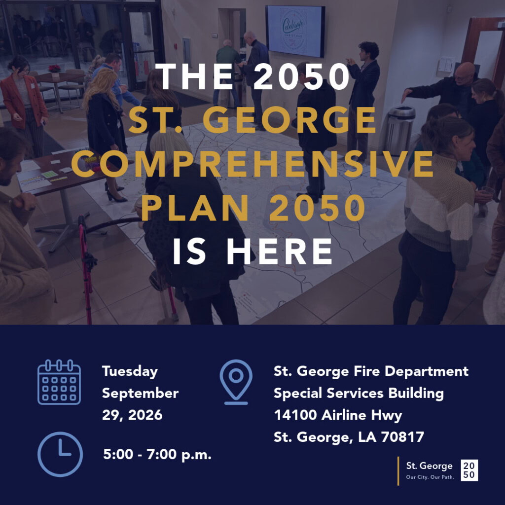 Community gathers at St. George Open House to discuss the 2050 Comprehensive Plan; details below.
